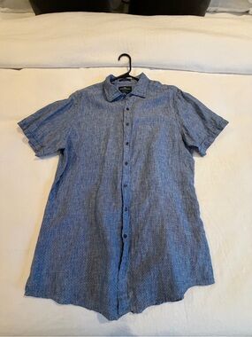 Rodd & Gunn Short-Sleeve Button-Down Shirt in Blue